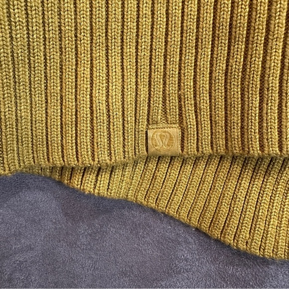 Lululemon Cashlu Sweater Wrap Cardigan Cashmere Blend Oversized Auric Gold XS/S - Picture 16 of 17